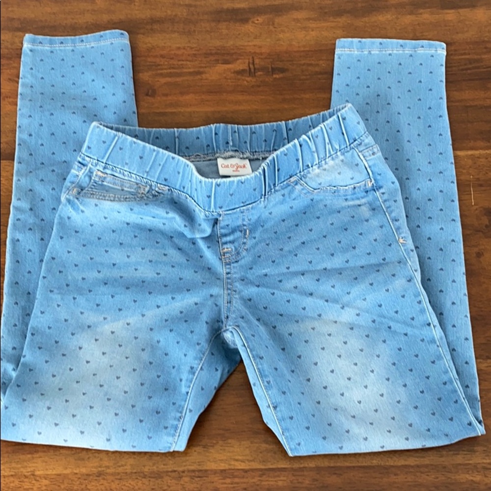 Blue Denim with Hearts Cat & Jack